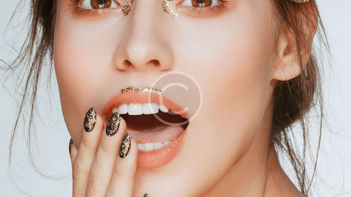 Embellished Dark Nail Art